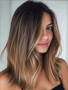 Hairstyle Black Women, Balayage Hair Brunette With Blonde, Curly Braided Hairstyles, Olive Hair, Blonde Hair Transformations, Dark Blonde Hair Color, Balayage Blond, Thick Hair Cuts, Brown Hair Looks