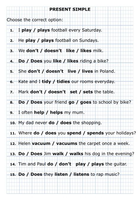 Present Simple Rules, Grammer Rules, Sentence Making, Simple Present Tense Worksheets, Presente Simple, Materi Bahasa Inggris, English Grammar Exercises, Simple Past, Simple Present Tense