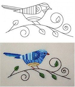 I think this must be a portrait of the Bluebird of Happiness because it sure makes me happy! Emily of The Floss Box designed this lovely embroidery pattern, and she’s sharing it on her blog. … Bird Embroidery Pattern, Folding Origami, Mexican Embroidery, Pola Sulam, Bird Embroidery, Japanese Embroidery, Embroidery Patterns Free, 자수 디자인, Crewel Embroidery