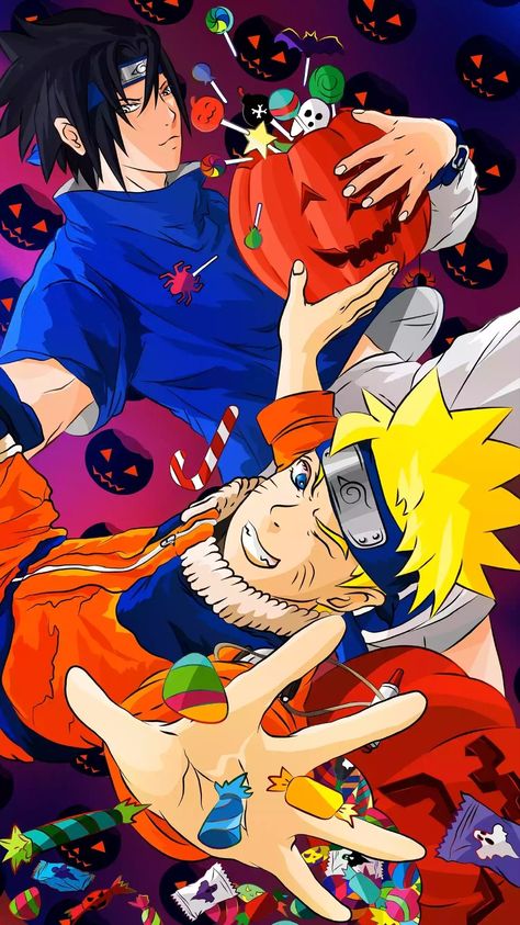 Naruto Halloween, Naruto Y Sasuke, Life Paint, Sasuke X Naruto, Art Apps, Naruto Wallpaper, Naruto And Sasuke, Series Movies, Paint By Number