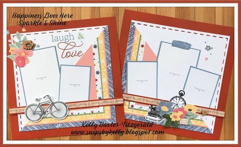 6x6 Layouts Scrapbook Pages, Ctmh Scrapbooking Layouts, Cricut Scrapbooking, Vicki Boutin, February Ideas, Ctmh Layouts, Scrapbook Design Layout, Christmas Scrapbook Layouts, Simple Scrapbook