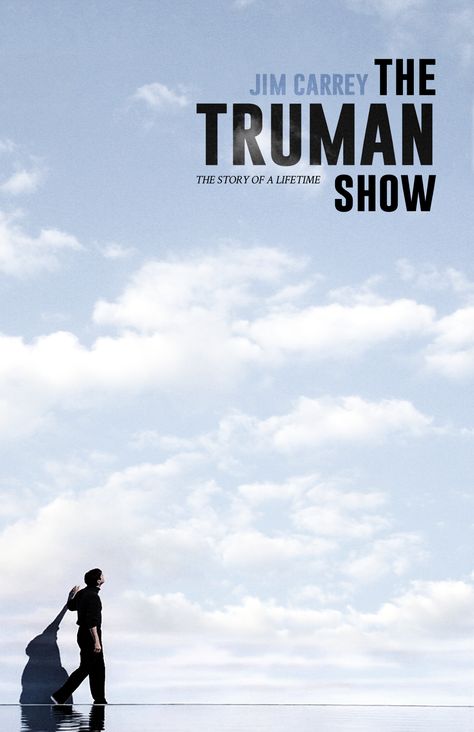 The Truman Show (1998) [10001545] Simple Movie Posters, Art Trace, Retro Film Posters, Ono Daisuke, 1990s Nostalgia, Movie Design, Film Vintage, The Truman Show, Iconic Movie Posters