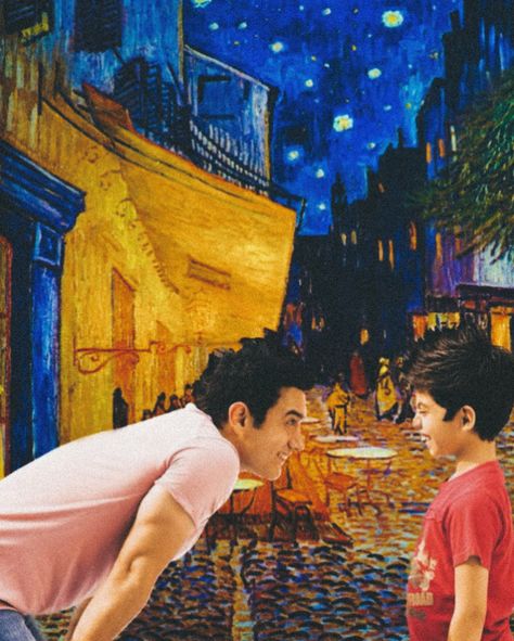 taare zameen par x van gogh café terrace at night Taare Zameen Par Aesthetic, Gargi Vachaknavi, Taare Zameen Par, Starry Night Wallpaper, Terrace At Night, Dear Zindagi, Film Posters Art, Dream School, A Strong Woman Quotes