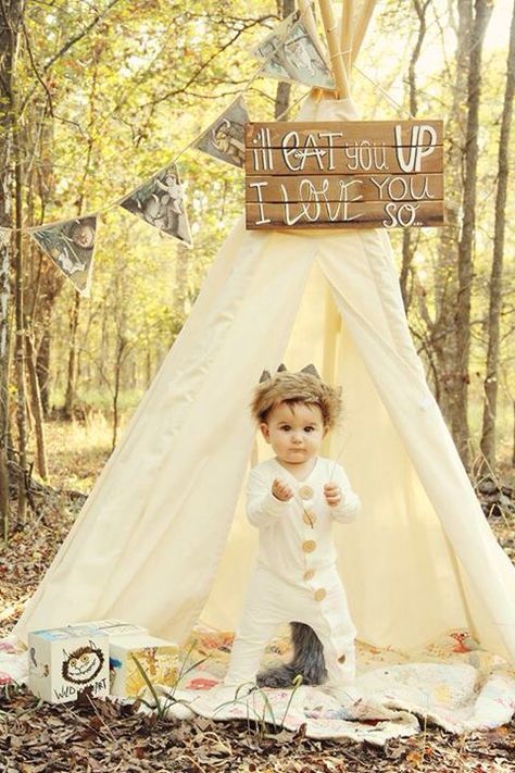 Where the wild things are first birthday Wild Things Party, Tipi Tent, Wild One Birthday Party, Baby 1st Birthday, First Birthday Photos, 1st Birthdays, Boy First Birthday, Birthday Pictures, Baby First Birthday