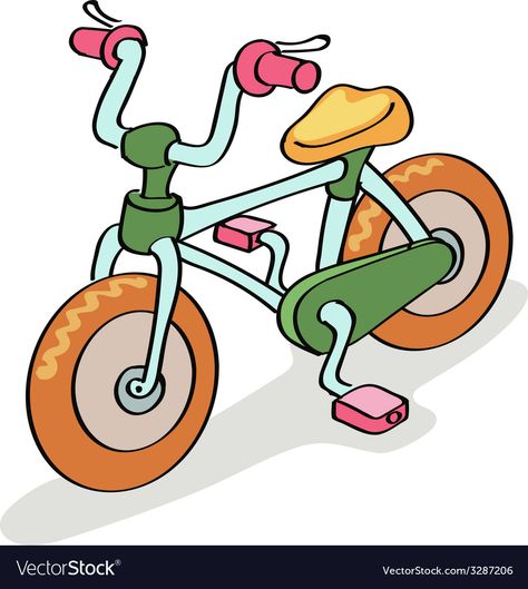 Bicycle Cartoon, Cartoon Bicycle, Bicycle Pictures, Clipart Boy, Phonics Song, Border Templates, Drawing Templates, Car Cartoon, Art Drawings For Kids