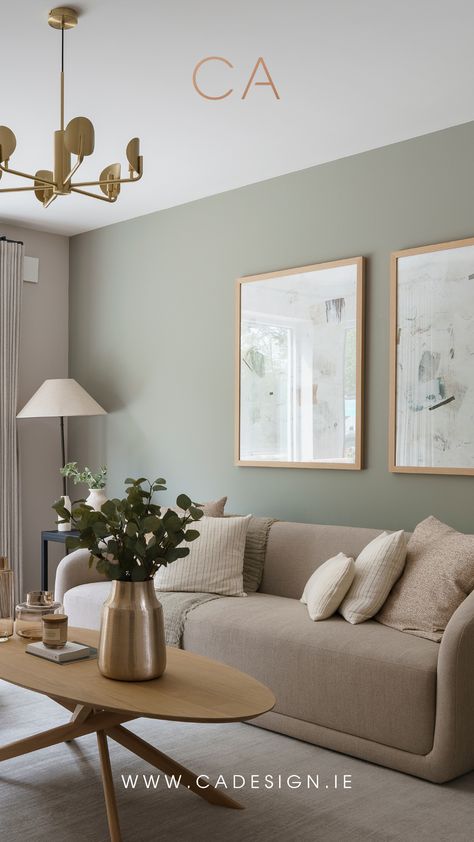 Room Colour Pallet Ideas, Green Color For Living Room Walls, Light Colors Living Room Ideas, Living Room Pallet Colors, Natural Coloured Living Room, Natural Colour Home Decor, Calm Home Decor Inspiration, Living Room Ideas Natural Colours, Natural Colour Lounge Ideas