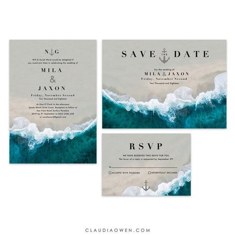 image 0 Lithuania Wedding, Destination Wedding Party, Wedding Cruise, Nautical Wedding Invitations, Wedding Announcement Cards, Wedding Tropical, Ocean Sand, Sea Wedding, Ocean Wedding