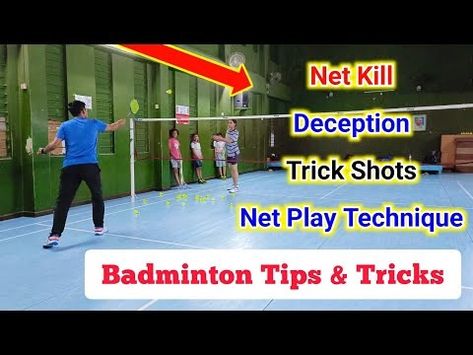 Trick Shots / Deception / Net Kill / Net Play Technique / Badminton Training - YouTube Badminton Videos, Badminton Training, Trick Shots, Like Share Subscribe, Ahmedabad, Please Do, Badminton, Thank You, Train