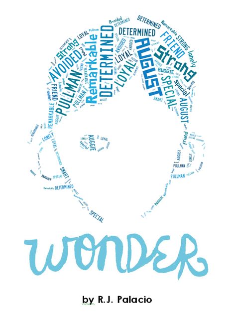 Wonder Tagxedo Wonder Novel, Wonder Movie, Wonder Activities, Kindness Week, Create Character, Teaching Character, Book Costumes, Self Contained Classroom, Wonder Book