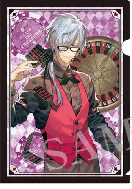 Koroshiya to Strawberry - Kurama - Clear File (Set) - Koroshiya to Strawberry Mission in Casino - Casino Ver. (Broccoli) | MyFigureCollection.net Casino Character Design, Casino Clothes, Anime Casino, Casino Character, Casino Aesthetic, Circus Design, Anime Kiss Gif, Kiss Gif, Character Clothing