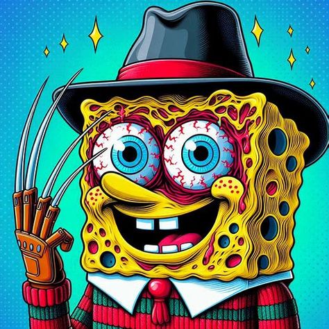 Zombie Spongebob, Baby Spongebob, Spongebob Halloween, Spongebob And Patrick, Spongebob Drawings, Really Cool Drawings, Muse Art, Trunk Or Treat, Spongebob Squarepants