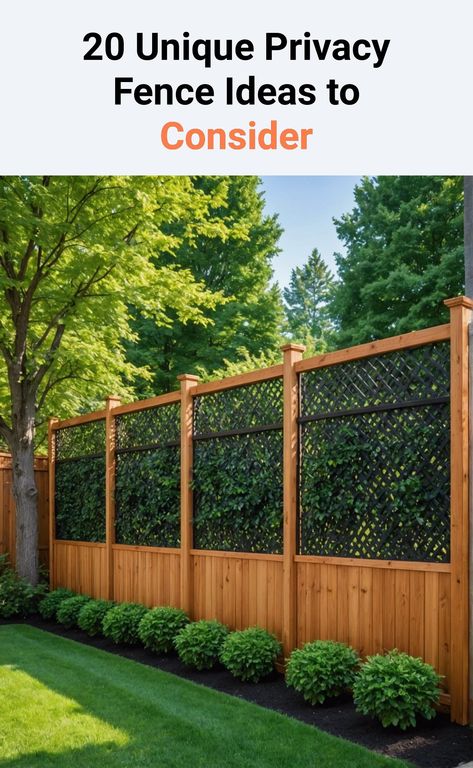 20 Unique Privacy Fence Ideas To Consider – ToolzView