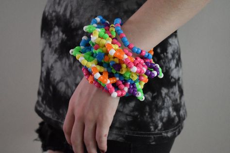 3d Cuff Kandi, 3d Kandi Cuff Ideas, Kandi Cuff Ideas, 3d Kandi Cuff, 3d Kandi, Kandi Cuff, Kandi Bracelets, Elastic Thread, Local Crafts