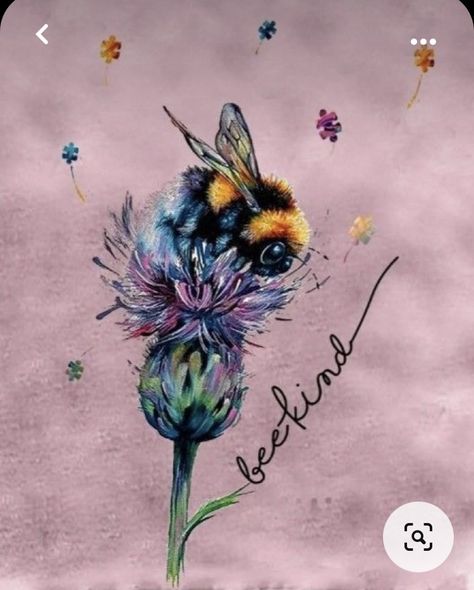 Queen Bee Tattoo, Bumble Bee Tattoo, Bumble Bee Art, Bee Artwork, Bee Painting, Floral Tattoo Sleeve, Bee Tattoo, 수채화 그림, Bee Art