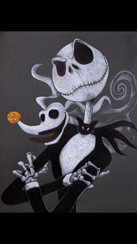 Zero and Jack Jack Skellington Drawing, Whimsical Photography, Tim Burton Beetlejuice, Jack Skellington Faces, Nightmare Before Christmas Drawings, Nightmare Before Christmas Tattoo, Harry Potter Painting, Nightmare Before Christmas Decorations, Beauty And The Beast Movie