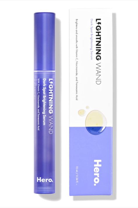 Skin brightener for face or body – Visibly improve post-acne marks with Lightning Wand, a brightening and illuminating serum. Start Lightning Wand as soon as you’ve extracted a blemish, 1-2 times per day until the dark spot looks better. Skin Brightener, Post Acne Marks, Tranexamic Acid, Acne Marks, Brightening Serum, Paraben Free, Dark Spots, Paraben Free Products, The Darkest