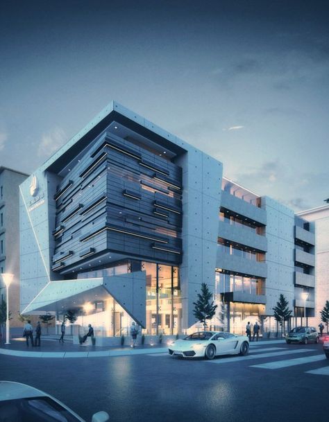 Mall Facade, Architecture Facade, Commercial Design Exterior, Hospital Architecture, Facade Architecture Design, Office Building Architecture, Creative Architecture, Modern Architecture Building, Architectural Rendering