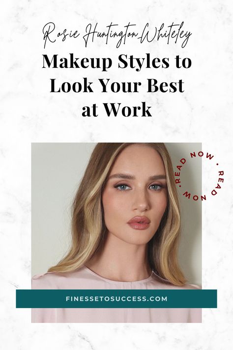 Invest in your professional image with Rosie Huntington-Whiteley's beauty looks for work. Discover her styles to achieving a flawless and timeless look that's perfect for any office environment. Makeup Styles To Try, Rosie Huntington Whiteley Makeup, Red Orange Lipstick, Pale Pink Lipstick, Orange Lipstick, Celebrity Makeup Looks, Bold Lipstick, Work Makeup, Chic Makeup