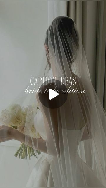 Unfiltered Bride | Wedding Content Creators on Instagram: "Caption ideas for all the girlies in their bride era 👰🏼‍♀️✨

#captionideas #weddingplanningtips #weddingtips #weddingcaptions #bridetobe #instagramcaptions #captionsforinstagram" Bride To Be Captions, Bride To Be Captions For Instagram, Bride Era, Wedding Content, Wedding Captions, Caption Ideas, Wedding Planning Tips, Bride To Be, Content Creators