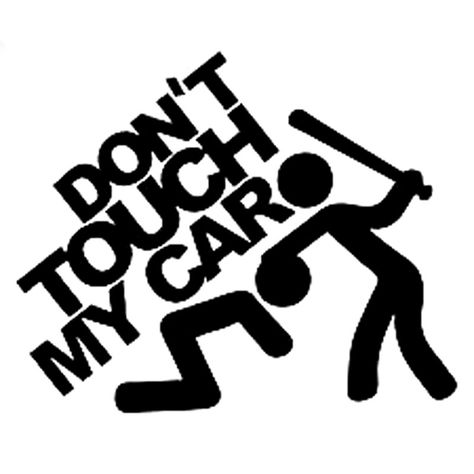 Funny Car Decals, Funny Vinyl Decals, Car Sticker Design, Bike Stickers, Funny Decals, Dont Touch Me, Vinyl Car Stickers, Dont Touch, Print Decals