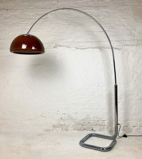 Arch Lamp, Chrome Lamp, Arc Lamp, Deco Retro, Vintage Floor Lamp, Lamp Vintage, Arc Floor Lamps, Apartment Inspiration, Dream House Decor