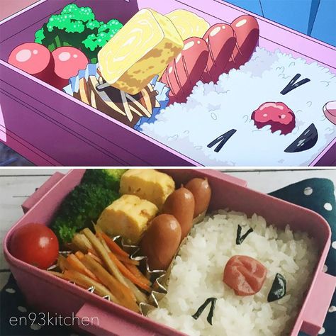 Lunch Box From Your Name Movie Recipes, Anime Bento, Kid Food, Anime Version, Anime Food, Smoked Food Recipes, Inspired Recipes, Wholesome Food, Miyazaki