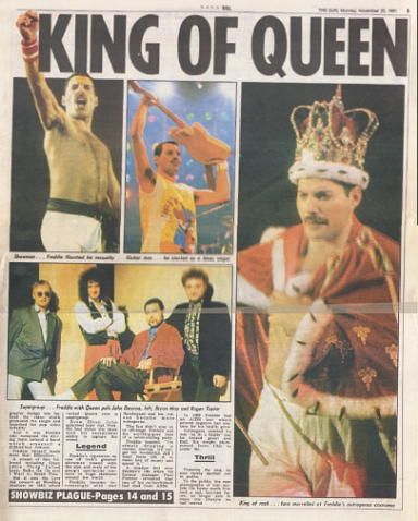 :) newspaper article -- king of queen Freddie Mercury Newspaper, Freddie Mercury Quotes, I Want Him Back, Celebrity Mugshots, Show Must Go On, King Of Queens, Freddy Mercury, We Are The Champions, Newspaper Headlines