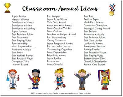 Great list of classroom award ideas and free award certificate templates in this post! Classroom Awards Ideas, Kindergarten Awards, Classroom Awards Certificates, Student Awards Certificates, Kindergarten Graduation Ideas, Classroom Awards, Academic Awards, Class Awards, Kids Awards