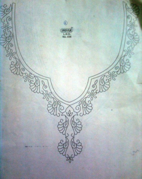 Here are some of hand embroidery neck designs for Kurtis  or Salwar suits. Click on the image for larger view. Hope you may find them us... Neck Patterns, Drawing Pattern, Bead Embroidery Patterns, Embroidery Neck Designs, Blouse Neck, Learn Embroidery, Neck Line, 자수 디자인, Sewing Embroidery Designs