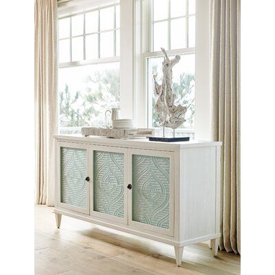 Coastal Furniture Ideas, Colored Door, Silver Storage, Tommy Bahama Home, Lexington Home, Sea Glass Colors, Solid Wood Sideboard, Florida Living, Coastal Furniture