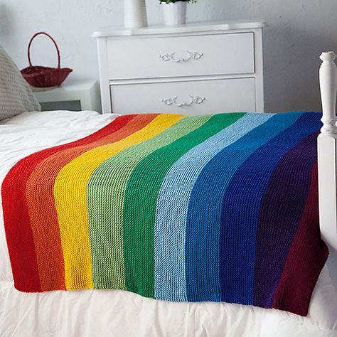 Addi Knitting Machine Blanket Patterns, Knitting Machine Blanket Patterns, Addi Blanket, Knitting Machine Blanket, Addi Machine, Addi Knitting Machine, Circular Knitting Machine, Rainbow Blanket, Loom Knitting Patterns