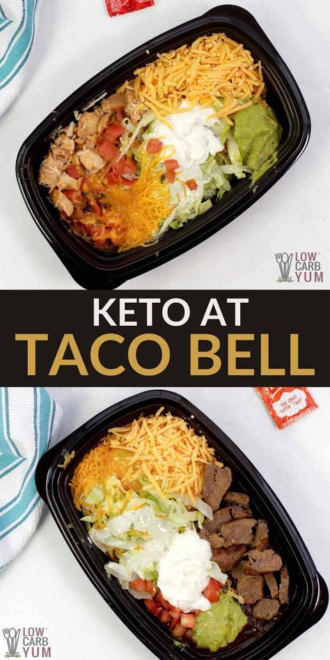 Low Carb Taco Bell, Creamy Jalapeno Sauce, Spicy Ranch Dressing, Keto Restaurant, Taco Bell Recipes, Keto Fast Food, Southwestern Recipes, Trip Snacks, Creamy Jalapeno