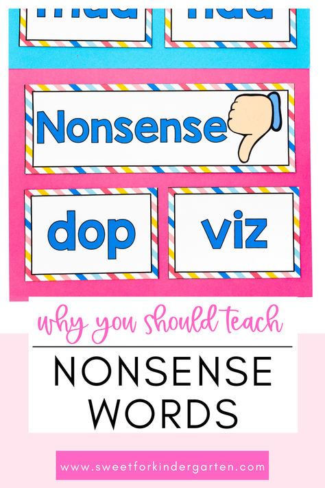 Unlock the secrets to building reading fluency with our latest blog post! 📚 Discover why teaching nonsense words is a game-changer for young readers. Dive into the science behind this innovative approach and learn how it enhances literacy skills. 🧠✨ Don't miss out on empowering your students for reading success – click to explore now! #ReadingFluency #LiteracySkills #NonsenseWords #EducationTips Simple Activities, Nonsense Words, Phonics Lessons, Phonics Reading, Reading Fluency, Early Literacy, Literacy Skills, Teaching Kindergarten, Reading Strategies