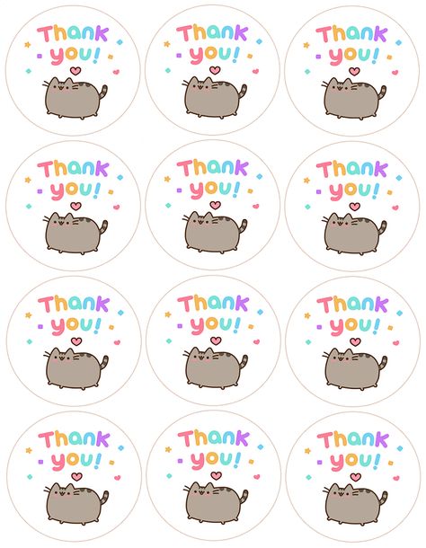 Pushers Birthday Party, Pusheen Birthday Party Ideas, Pusheen Birthday Party, Pusheen Birthday, Pusheen Stickers, Pusheen Cute, Paper Doll House, Cat Birthday Party, 9th Birthday Parties