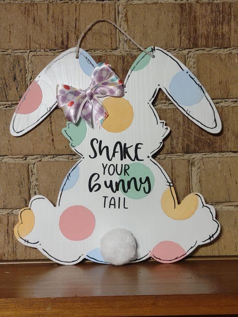 Easter Crafts Dollar Store, Valentine Art Projects, Easter Wood Crafts, Easter Spring Wreath, Easter Craft Decorations, Spring Easter Crafts, Easter Bunny Crafts, Easter Bunny Wreath, Easter Projects