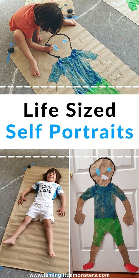 Self Portrait Preschool Craft, Kids Self Portrait Ideas, Self Portraits Preschool, Preschool Self Portrait Ideas, Self Portrait Ideas For Kids, Self Portrait Art For Kids, Self Portrait Preschool, Prek Memory Book, Art Project For Toddlers