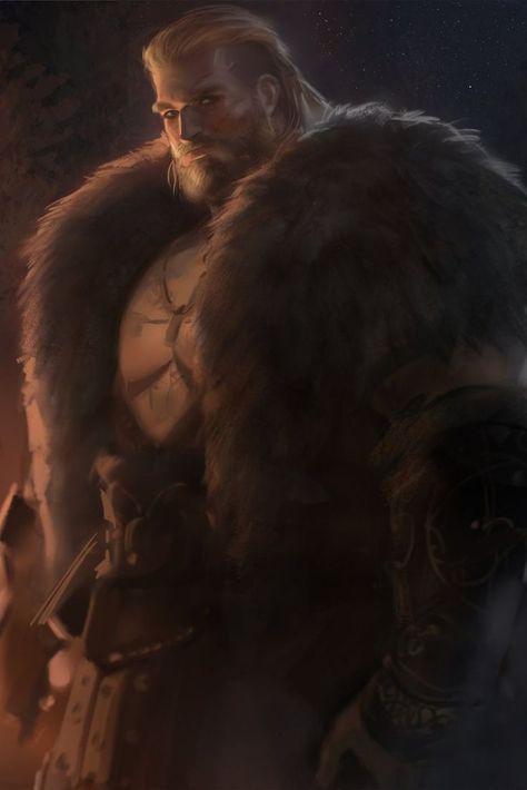 Barbarian Character Design Male, Viking Character, D D Character Ideas, Viking Men, Viking Art, Fantasy Male, Dungeons And Dragons Homebrew, Dark Skin Women, Fantasy Warrior