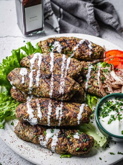 Beef Kofta (Spiced Ground Beef Kebabs) - Urban Farm and Kitchen Chicken Kafta, Beef Kofta Recipe, Beef Kofta, Family Breakfast Recipes, Beef Kebabs, Kofta Recipe, Kebab Recipes, Urban Farm, Small Food Processor