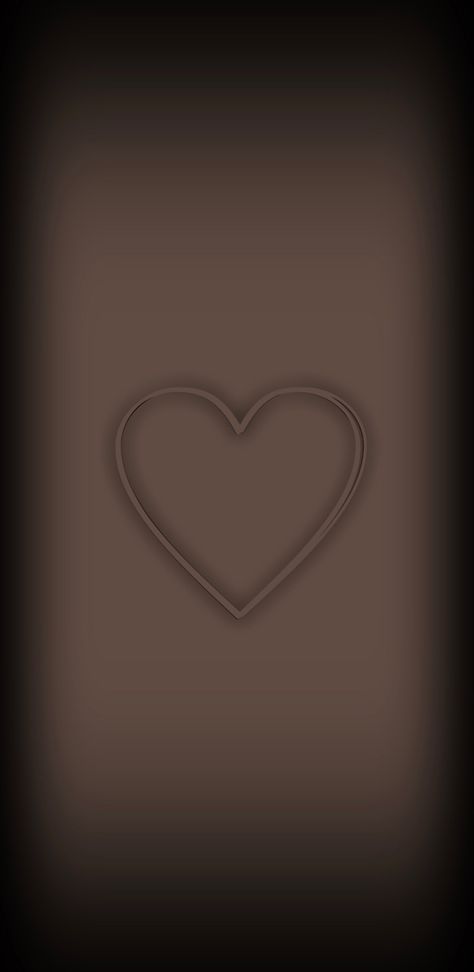 Brown And Black Wallpaper, Black And Brown Wallpaper, Dark Academia Wallpaper, Wallpaper Heart, Brown Heart, Academia Wallpaper, Simple Phone Wallpapers, Heart Background, Heart Wallpaper