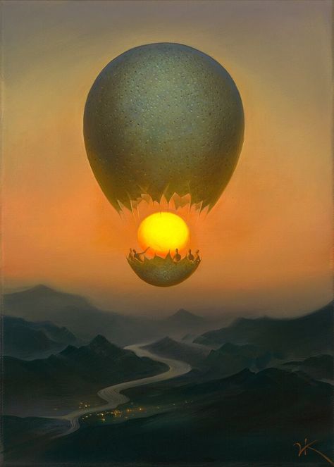 Oil Painting by Artist Vladimir Kush Moscow Art, Surrealism Painting, Russian Artists, Pop Surrealism, Visionary Art, Arte Fantasy, Modern Artists, 판타지 아트, Salvador Dali