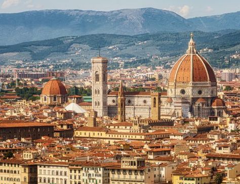 Florence, Italy - The Renaissance - lensi designs Photography Florence Italy Landscape, Florence Italy Painting, Italy Presentation, Florence Landscape, Medici Family, Arno River, Firenze Italy, Italian Paintings, Italy Landscape