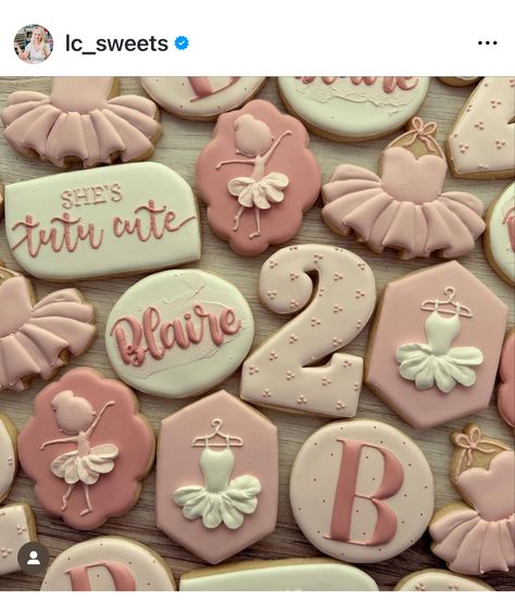 Tutu Cute 2nd Birthday Party Cookies, Tutu Cute 2nd Birthday Party Decorations, Tutu Cookies, Cookie Ideas, Cute Cookies, 2nd Birthday Parties, 2nd Birthday, Sugar Cookies, Cookie Decorating