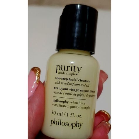 Philosophy Purity One Step Facial Cleanser /Travel Size/ Nwot New Without Tags/Never Used/Please See Photos For Further Description/Smoke Free Pet Free Home/5/$25 Bundled Philosophy Purity, Coconut Shampoo, Philosophy Amazing Grace, Lemon Drop Martini, Salt Body Scrub, Facial Cleaning, Facial Exfoliator, Facial Cleansers, Gentle Cleanser