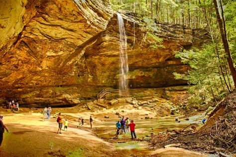 Ohio is actually one of the best states to get your geocache on. Ohio Camping, Logan Ohio, Camping In England, Camping In Ohio, Wisconsin Camping, Hocking Hills State Park, Yosemite Camping, Ohio Travel, Hocking Hills