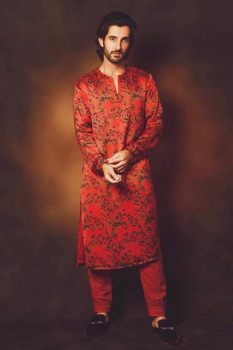 Red Kurta Men, Aditya Seal, Punit Balana, Indian Wedding Clothes For Men, Best Indian Wedding Dresses, Kurta Pajama Men, Red Kurta, Kurta Men, Mens Kurta Designs