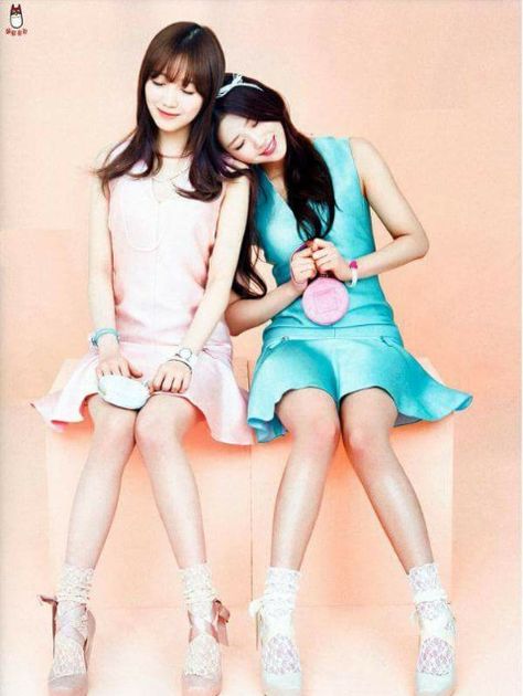 Soojung and Mijoo <3 Lovelyz Photoshoot, Lovelyz Mijoo, Korean Magazine, Ballet Heels, Woollim Entertainment, Pop Group, Magazine Cover, South Korean Girls, Girl Group