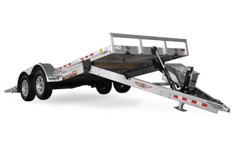 H&H Trailers | Aluminum Speed Loader Tilt Car Hauler Trailer by H&H Trailers Hauling Trailers, Tilt Trailer, Car Hauler Trailer, Rock Guard, Spare Tire Mount, Equipment Trailers, Enclosed Trailers, Trailer Diy, Car Trailer