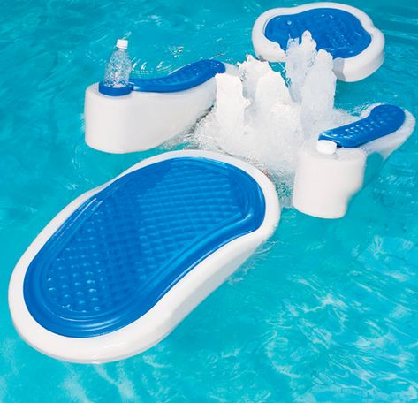 This marvelous, undulating pool float. | 28 Massage Products That Are Better Than A Boyfriend Giant Pool, Living Pool, Pool Stuff, Inside Joke, Pool Lounger, Hammacher Schlemmer, Pool Floats, Pool Time, Inflatable Pool