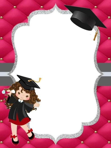 Report Card Decoration Ideas, Graduation Party Template, Kindergarten Graduation Invitations, Graduation Kindergarten, Graduation Party Cards, Graduation Photo Booth Props, Graduation Images, Graduation Scrapbook, Graduation Photo Booth