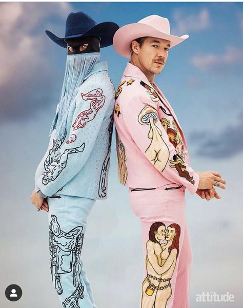 Cowboy Jacket Aesthetic, Gender Moodboard, Country Music Outfit, Orville Peck, Attitude Magazine, Cowboy Fashion, Yee Yee, Cowboy Chic, Carnival Posters